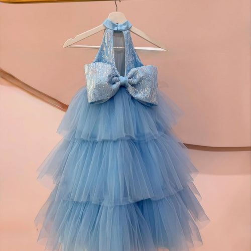 Sparkle Halter Neck Tulle Ball Gown