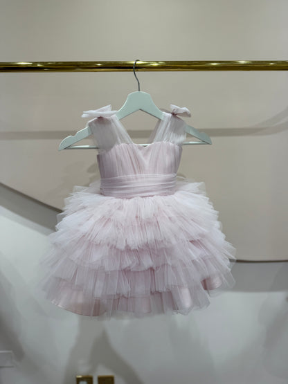 Ballerina Tulle Ruffled Short Dress