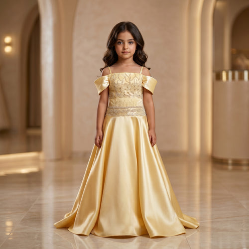 Elegant dress crafted from smooth satin fabric
