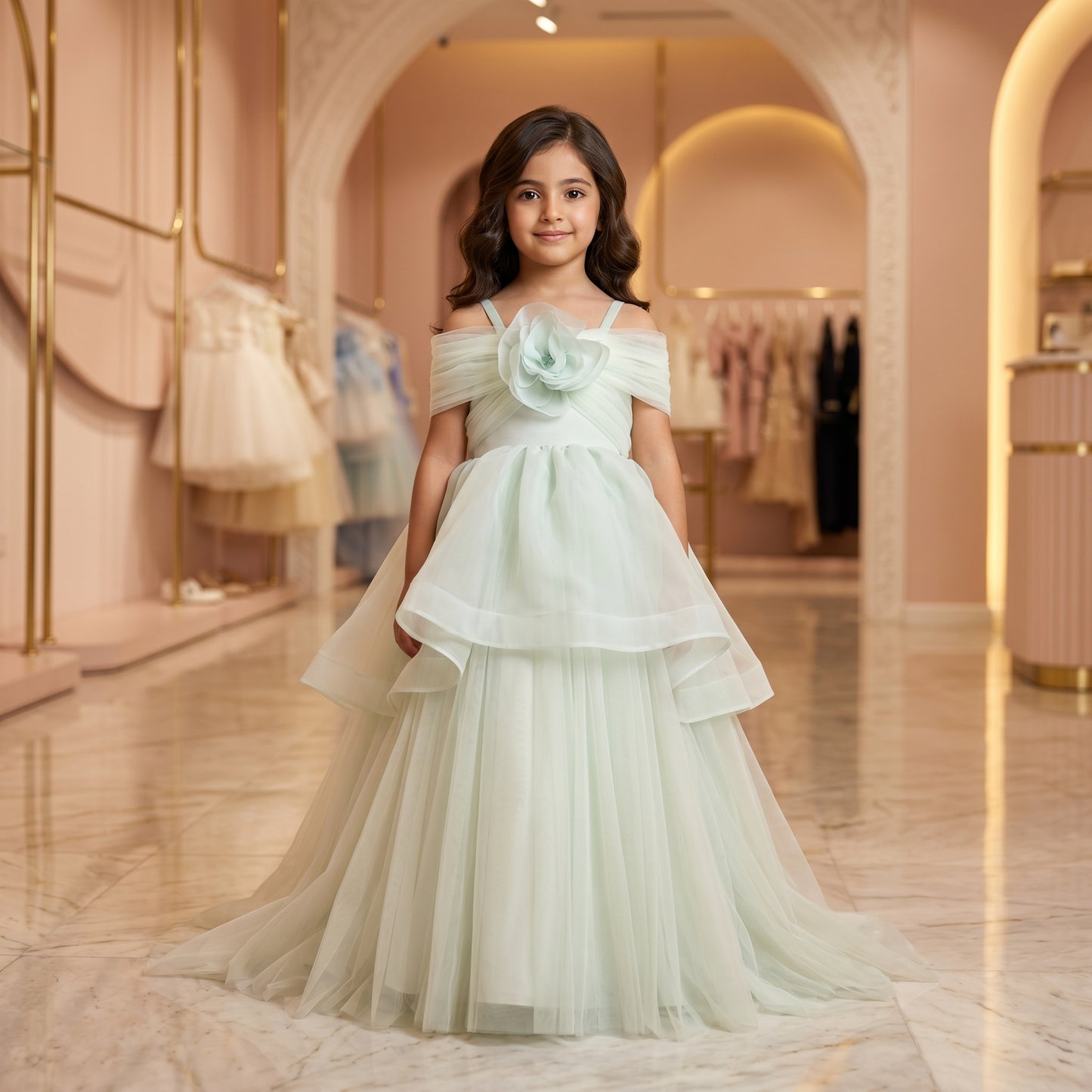 Emerald Cloud Fairy Dress