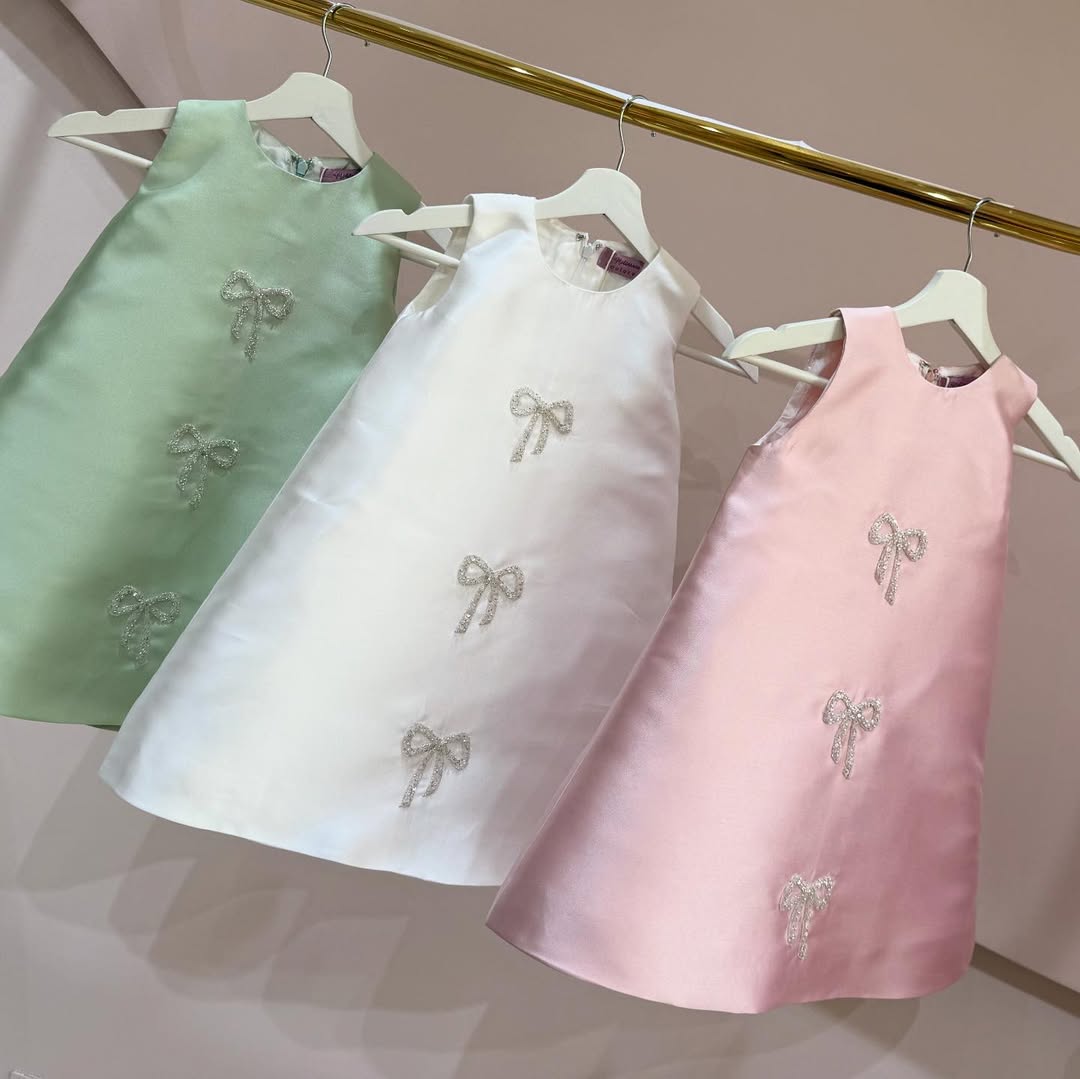 Classic Pearl Bow Ceremony Dress