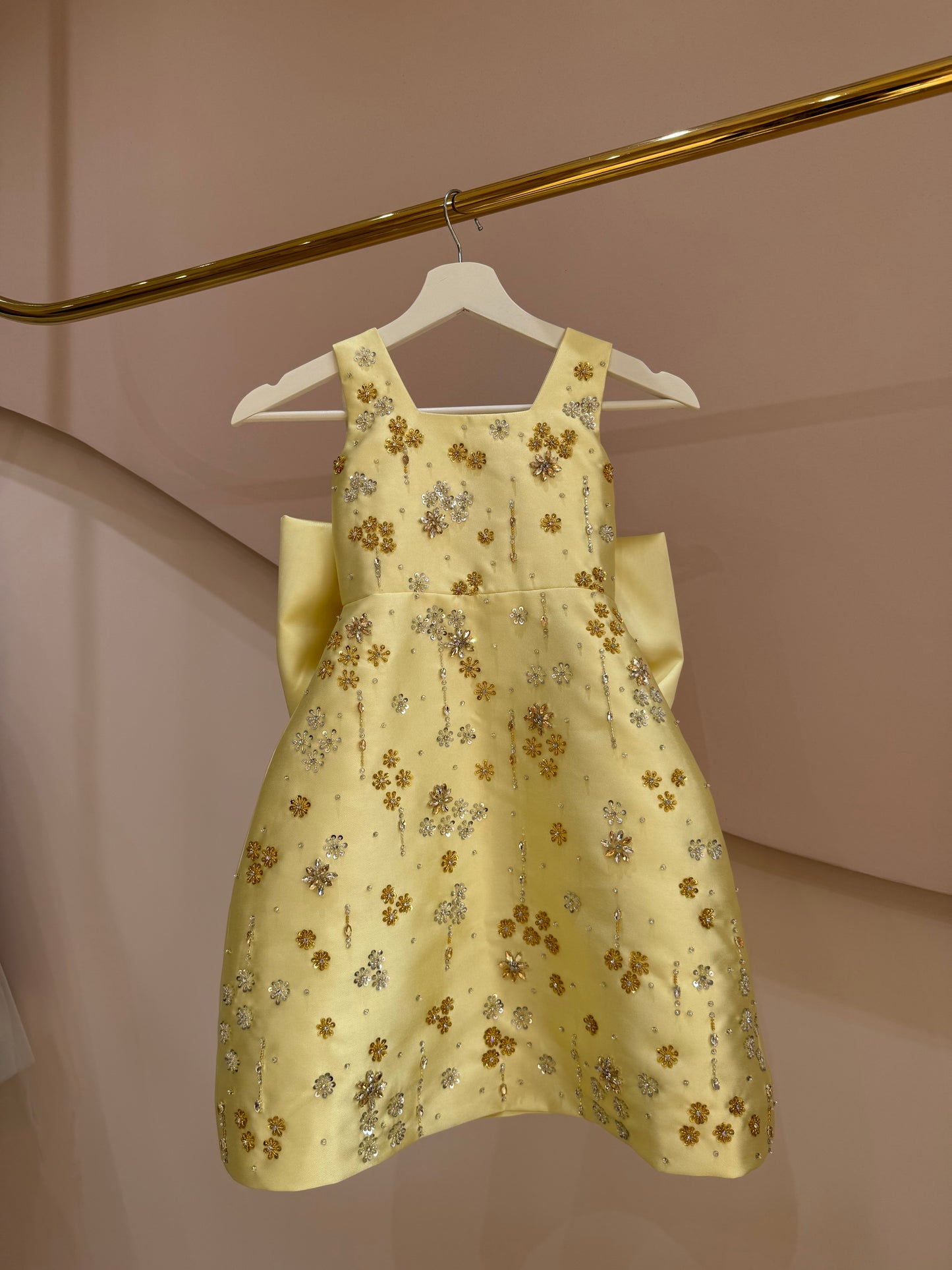 Daisy Jewel Satin Dress