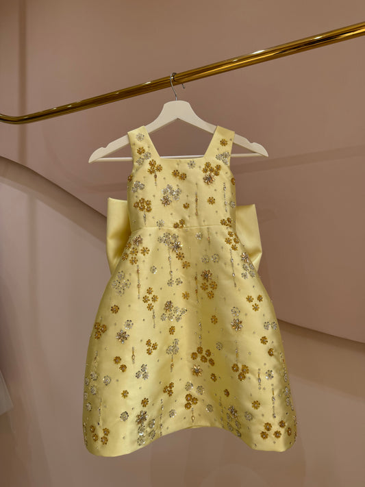 Daisy Jewel Satin Dress
