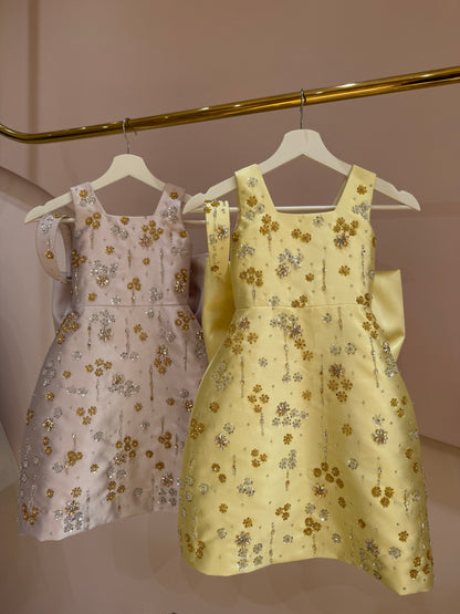Daisy Jewel Satin Dress
