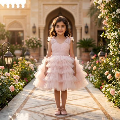 Ballerina Tulle Ruffled Short Dress